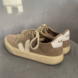 Veja Beige and Off-White Sneakers